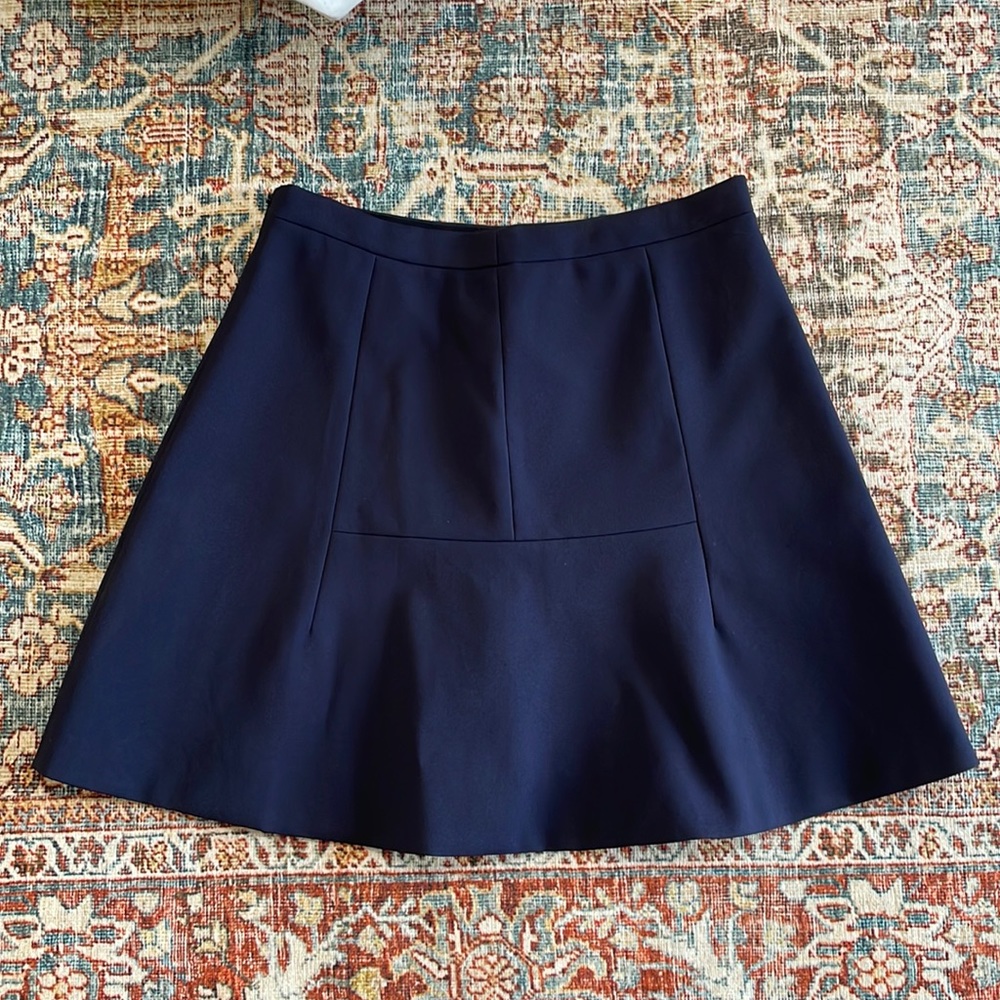 JCrew size 2 navy blue skater skirt